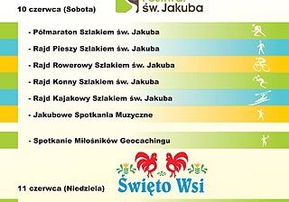 Grafika 1: Święto Zielona Rzeka oraz Festiwal św. Jakuba, 10-11 czerwca