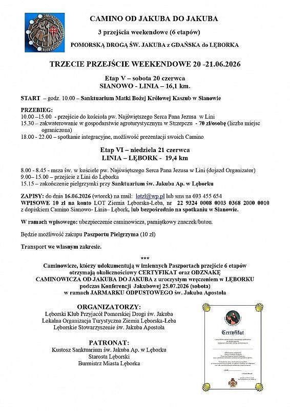 Grafika 1: CAMINO OD JAKUBA DO JAKUBA
