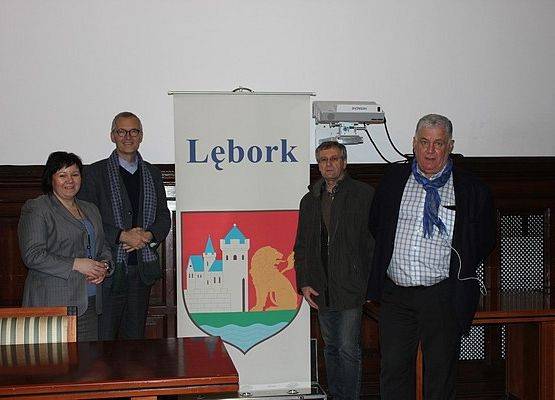 Grafika 1: Wizyta delegacji Federacji Europejskich Dróg św. Jakuba w Lęborku