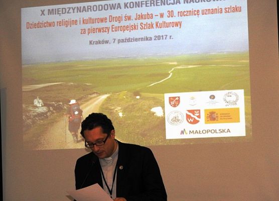 Grafika 10: Dziedzictwo religijne i kulturowe Drogi św. Jakuba   – X Międzynarodowa Naukowa Konferencja  Jakubowa w Krakowie.